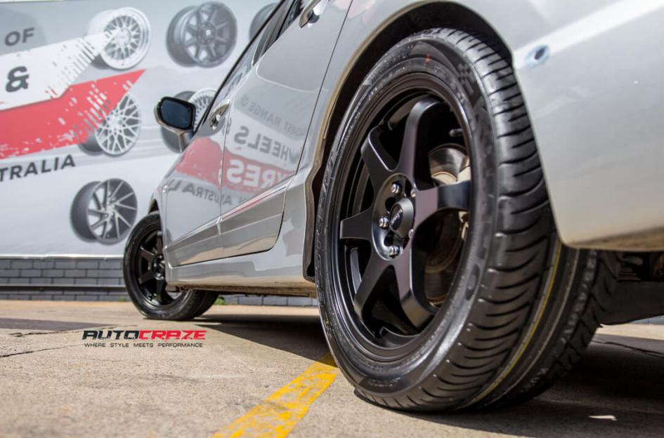 HONDA CIVIC 5 STUD KATANA SATIN BLACK